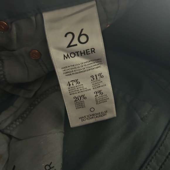 MOTHER DENIM Powder Blue Glimmer Skinny Jeans - Picture 7 of 7